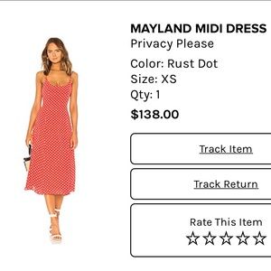 Privacy Please polka dot midi dress